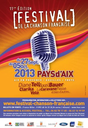 Festival de la chanson française en Pays d'Aix 2013
