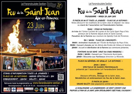 Feu de la Saint Jean 2015 Aix-en-Provence
